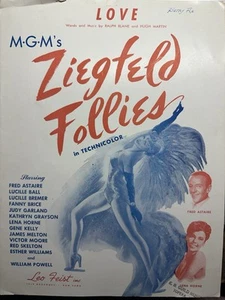 Partituras de la película M MGM Ziegfeld Follies 'Love' de Ralph Blane - Imagen 1 de 2