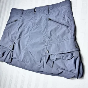 Falda corta Athleta para mujer talla 10 gris Athleta falda cargo senderismo ropa deportiva elástica - Imagen 1 de 14