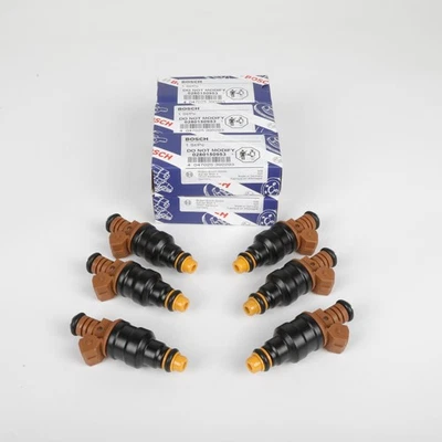 New OEM Bosch 6× Fuel Injectors for Volkswagen 2.8 4 hole nozzle JETTA PASSAT - Image 1 of 4