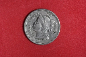 1868- III Three cent nickel -#P31709 - Picture 1 of 2