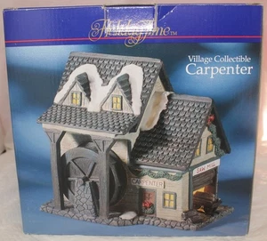 HOLIDAY TIME VILLAGE CARPENTER WITH LIGHT #P6062 - Picture 1 of 9