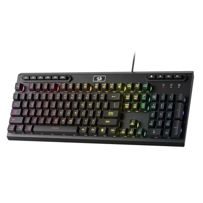 K513 RGB Membrane Gaming Keyboard, Standard 104 Keys Linear Mechanical-Feel K... - Image 1 of 4