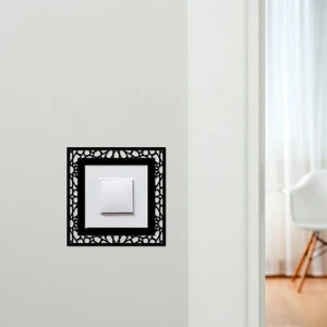 Light Switch Surround Abstract Geometric Design 4 Decorative Switch Cover Frame - Picture 1 of 9