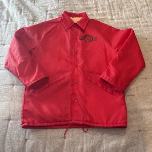 Vintage King Louie Red Pro Fit Opa Jacket 36 S 38 1985 Parkton, MD Button Sherpa - Bild 1 von 24