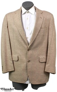 Jos A Bank Blazer Mens Silk Wool Suit Jacket Sport Coat Cream 40R - Picture 1 of 7