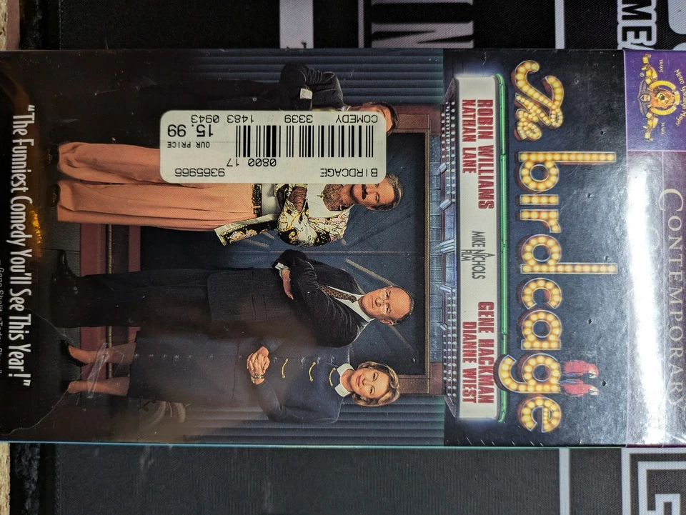 The Birdcage - Robin Williams. FACTORY SEALED VHS - Watermarks  Foto 1 de 4