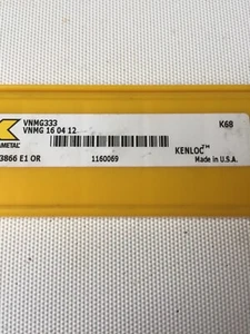Kennametal - 5 x neue Hartmetall Wendeplatten VNMG 16 04 12 K68 - Bild 1 von 2