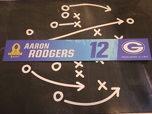 Aaron Rodgers 2021 NFL pro bowl locker nameplate special edition number 4 of 5. 