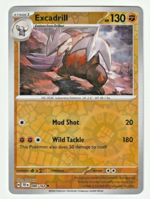 Excadrill 086/162 Sv05: Temporal Forces Reverse Holo - Image 1 of 2