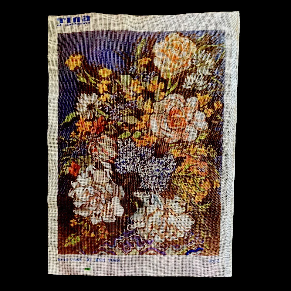 Tina Of California Needlework Canvas No: 5032 Ming Vase Ann Tush 60 x 45.5cm - Image 1 of 4