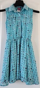 Hello Kitty By Sanrio Sleeveless Turquoise Girls Dress Size Small 6/6x - Picture 1 of 6