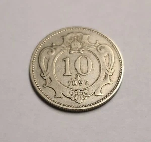 AUSTRIA 10 HELLER FRANZ JOSEPH I  ANNO 1895 IMPERO AUSTRIACO (A26) - Foto 1 di 2