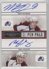 2010-11 Panini Dominion Pen Pals /50 Matt Duchene Paul Stastny #20 Auto