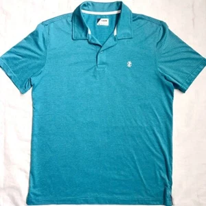 Polo da golf uomo media Izod SS leggera Dk turchese nuova senza etichette - Foto 1 di 8
