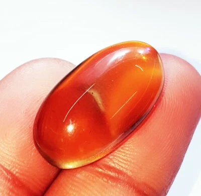 Piedra preciosa suelta certificada ópalo sintético australiano negro y dorado gema de 18,40 quilates Foto 1 de 4