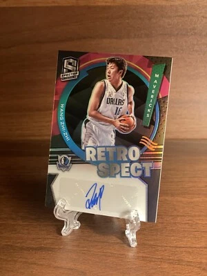 2021-22 Panini Spectra WANG ZHI-ZHI Mavericks Retrospect AUTO #d 06/75 SSP - Image 1 of 2