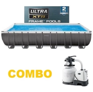 intex 26368 Piscina Fuori terra Rettangolare MODELLO COMBO 732 X 366 X 132 - Foto 1 di 5