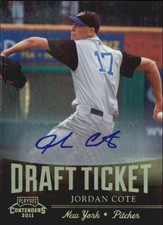 2011 Playoff Contenders Draft Ticket Autographs #DT31 Jordan Cote
