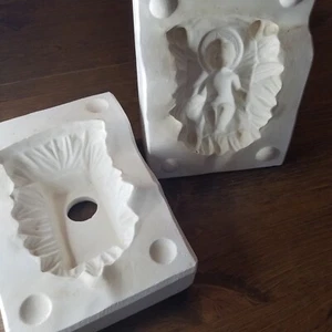 Baby Jesus In A Manger Christmas Nativity Mold Vintage Ceramic Slip Casting - Picture 1 of 12