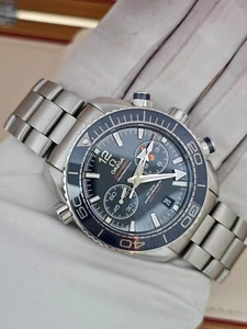OMEGA Seamaster Planet Ocean Blue Men's Watch - 215.30.46.51.03.001 Box & Cards - Picture 1 of 20