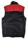 Vineyard Vines Mens Shep Full Zip Fleece Vest Black/Red Small $115