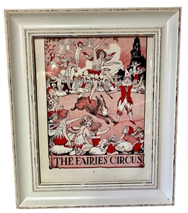1927 Nursery print The Fairies Circus Rainbow annual vintage print Children's - Picture 1 of 5