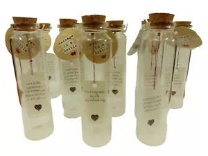 Mini messaggio in bottiglia regalo matrimonio bomboniera di ringraziamento lettera d'amore nuovo Regno Unito - Foto 1 di 47