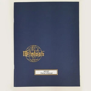 Original McIntosh MC207 7-Channel Solid State Amplifier Manual (New Old Stock) - Picture 1 of 1