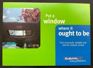 Subaru, Pon una ventana donde debería estar, arte publicitario (2002) postal promocional - Imagen 1 de 2