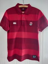 England Rugby Union Shirt Jersey Polo Top Canterbury Red Rare Mens Size Original