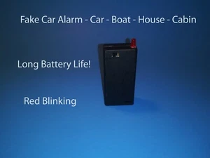 FAKE ALARM LED LIGHT- RED BLINKING AA CAR BOAT HOUSE CABIN LONG BATTERY LIFE 9v - Picture 1 of 3