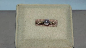 ANILLO DOBLE ALAMBRE TONO DORADO CON CUENTAS DE CRISTAL TALLA 8 - Imagen 1 de 8