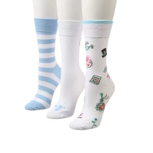 Kate Spade New York Women's 3-Pair Bridal Crew Socks 4-10 - Picture 1 of 1
