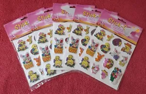 Nos geschwollene Aufkleber Ostern unbegrenzt 5 Stück 14ct/ea = 70 insgesamt Küken Hase Lamm - Bild 1 von 7