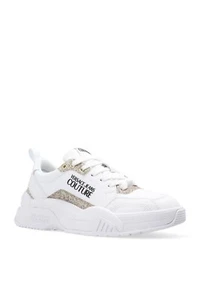 Versace Jeans Couture White Signature Fashion Sneakers Women’s Size 6, 7 MSRP450 - Picture 1 of 12