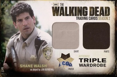 The Walking Dead Season 2, Shane Walsh Triple Wardrobe Redemption Relic Card OM9 - Image 1 of 2