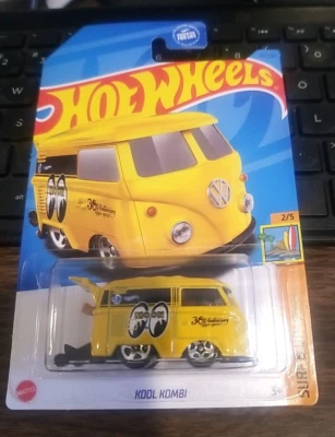 MATTEL 2023 HOT WHEELS YELLOW KOOL KOMBI VOLKSWAGON VAN SURF'S UP 2/5 - Image 1 of 4