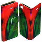 For Lg Series Case - Colourful Bird Feather Print Wallet Mobile Phone Case Cover