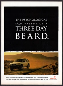 1994 ISUZU Rodeo Vintage Original Print AD - White 4x4 photo three day beard - Picture 1 of 1