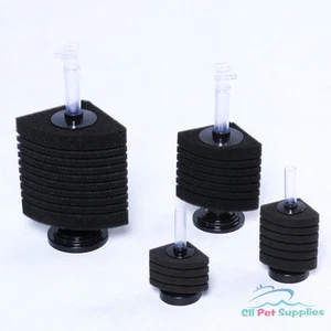 Corner Bio Sponge Filter Breeding Shrimp Nano Fish Tank Aquarium Up to 90 Gal - Picture 1 of 8