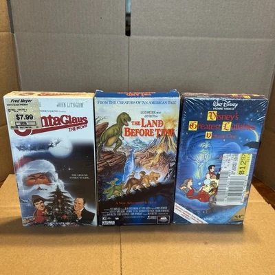 3 Vintage VHS Kids Movies, Santa Clause, Land B4 Time, Disney greatest lullabies - Image 1 of 4