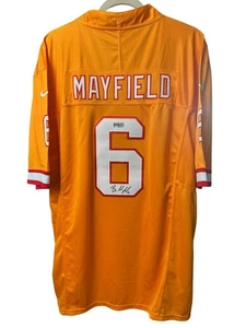 Baker Mayfield Signed NIKE Creamsicle Buccaneers Jersey (PIA) - Picture 1 of 7