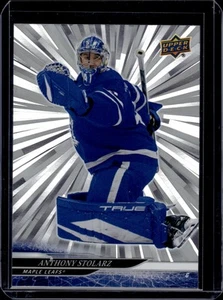 2024-25 Upper Deck #621 Anthony Stolarz Outburst Silver Lightning - Imagen 1 de 2