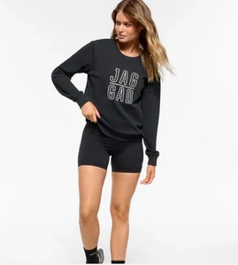 Jaggad Women's Classic Logo Sweater Relaxed Fit Casual Sweatshirt Jumper Size M - Picture 1 of 4