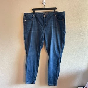 Melissa McCarthy Seven7 Jegging Blue Skinny Stretchy Jean Women's Plus Size 28 - Picture 1 of 16