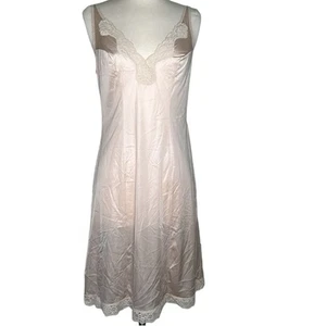 Vintage 60er Vassarette Full Dress Half Slip Beige Gr. 34F Cottagecore Fairy Coquette - Bild 1 von 11