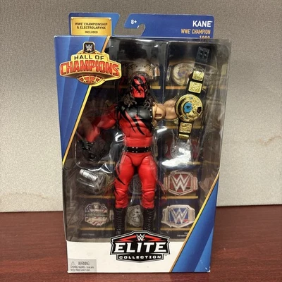 WWF WWE Mattel Elite Hall Of Champions KANE Big Red Machine Belt Title - Image 1 of 4