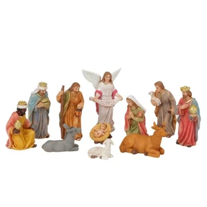 Christmas Nativity Figurines,Christmas Figure Ornament Nativity Scene Statue - Picture 1 of 8