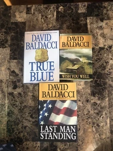 David Baldacci Lot 3 True Blue, Last Man Standing, Wish You Well 1st Edition HC - Bild 1 von 6