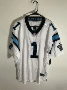 Nueva camiseta blanca con etiqueta NFL Carolina Panthers Cam Newton #1 - Imagen 1 de 5